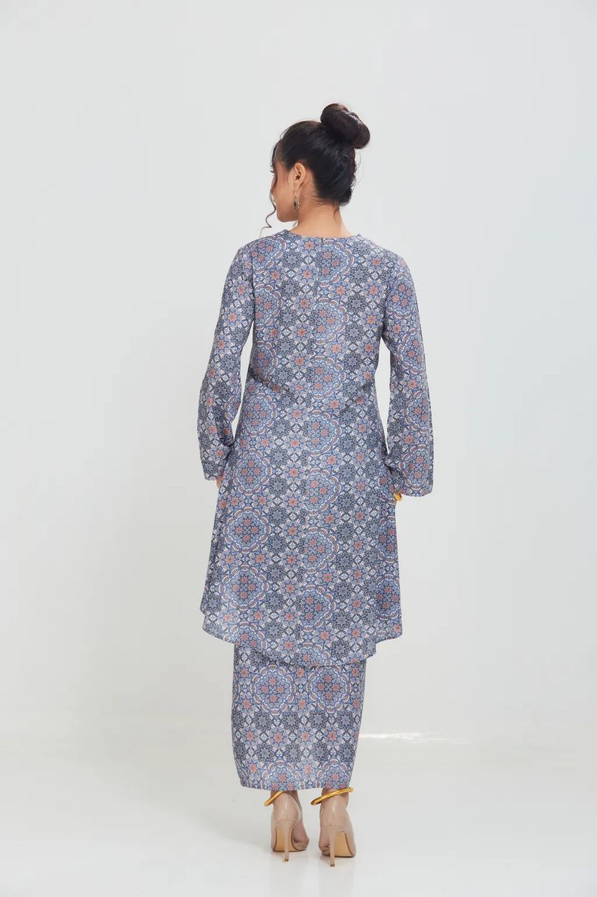 Rosa Kurung Instant Pario