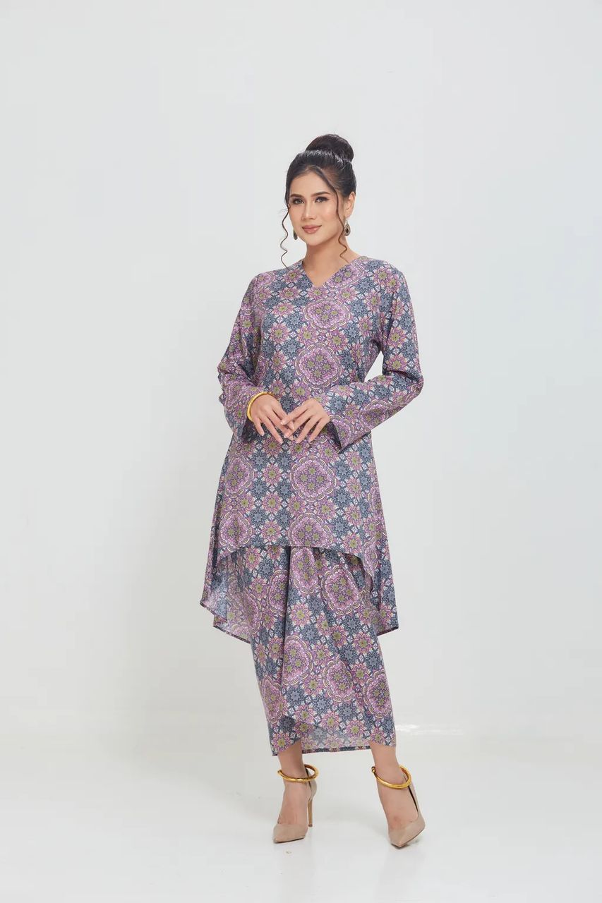 Rosa Kurung Instant Pario