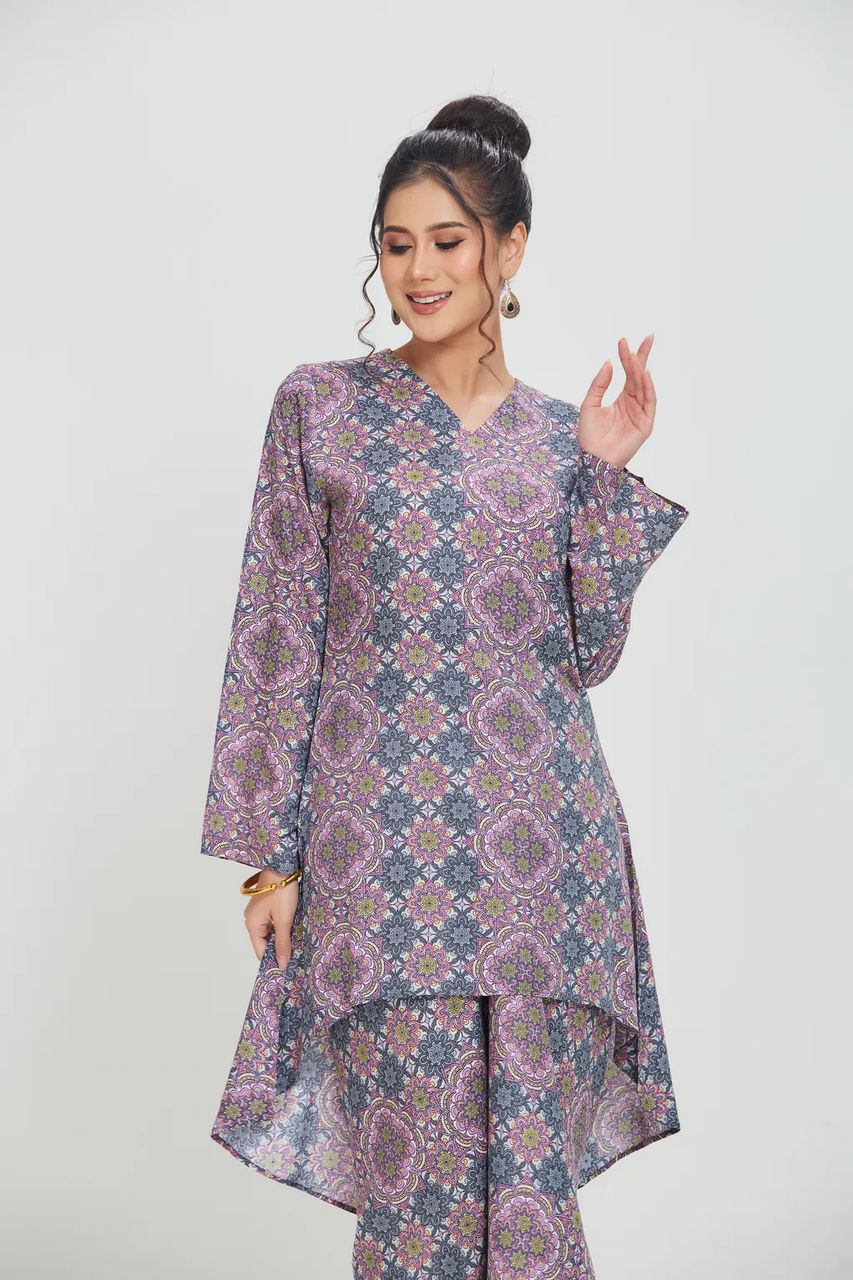 Rosa Kurung Instant Pario