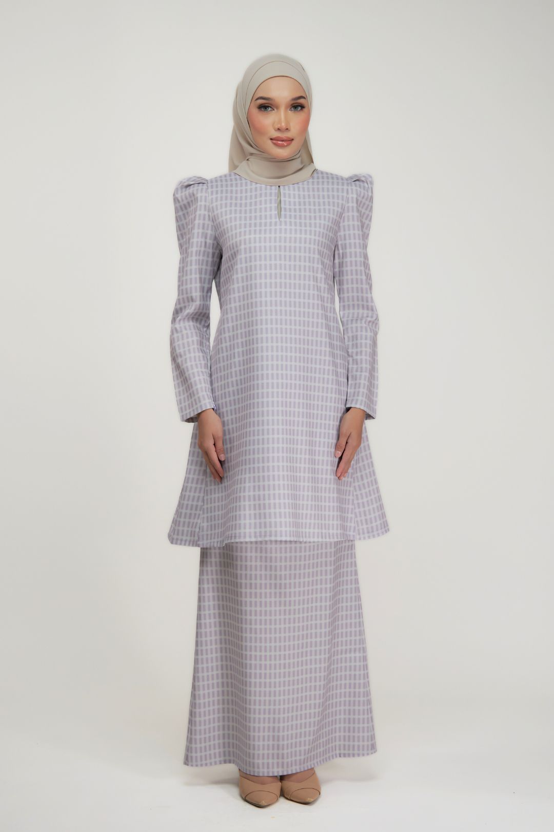 Cendana Kurung 2.0 - Sleek Puff Shoulder